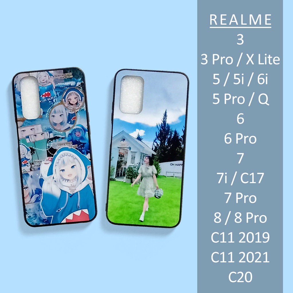 Ốp lưng in hình theo yêu cầu điện thoại Oppo Realme 3 5 5i 6i 6 Pro Q X K3 6 7 8 Pro 7i C17 C11 C20 2019 2021