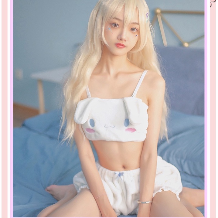 Cosplay thỏ hello kitty vải lông siêu dễ thương - bộ đồ ngủ xinh xắn gợi cảm sexy | BigBuy360 - bigbuy360.vn