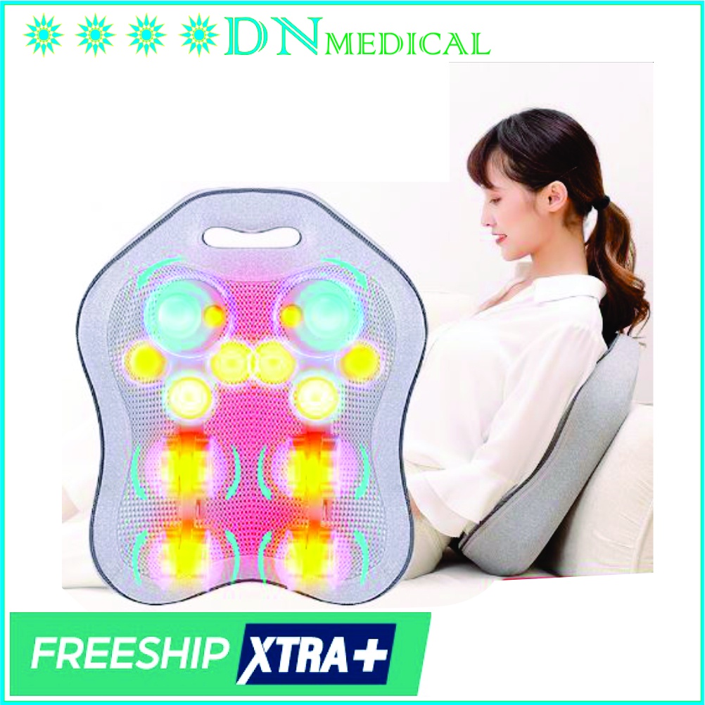 Máy Massage Lưng, Cổ, Vai Gáy, Máy Mát Xa Lưng Đâm Bóp, Rung Hồng Ngoại Cao Cấp Dùng Pin Sạc BEAME V56