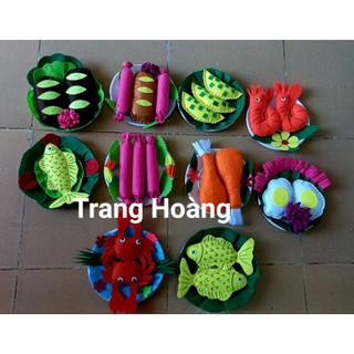 Đĩa thức ăn vải nỉ bền đẹp