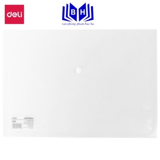 Túi cúc trong/ túi clear bag/ túi myclear/ túi cúc khổ a/ túi hồ sơ a4 deli - ef10412 - màu trắng