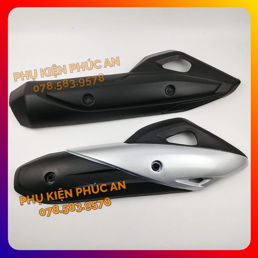 Ốp che ống pô xe Honda PCX 125 150 - pát cách nhiệt ống xả 2014 2015 2016 2017 2018 2019 2020 2021 2022