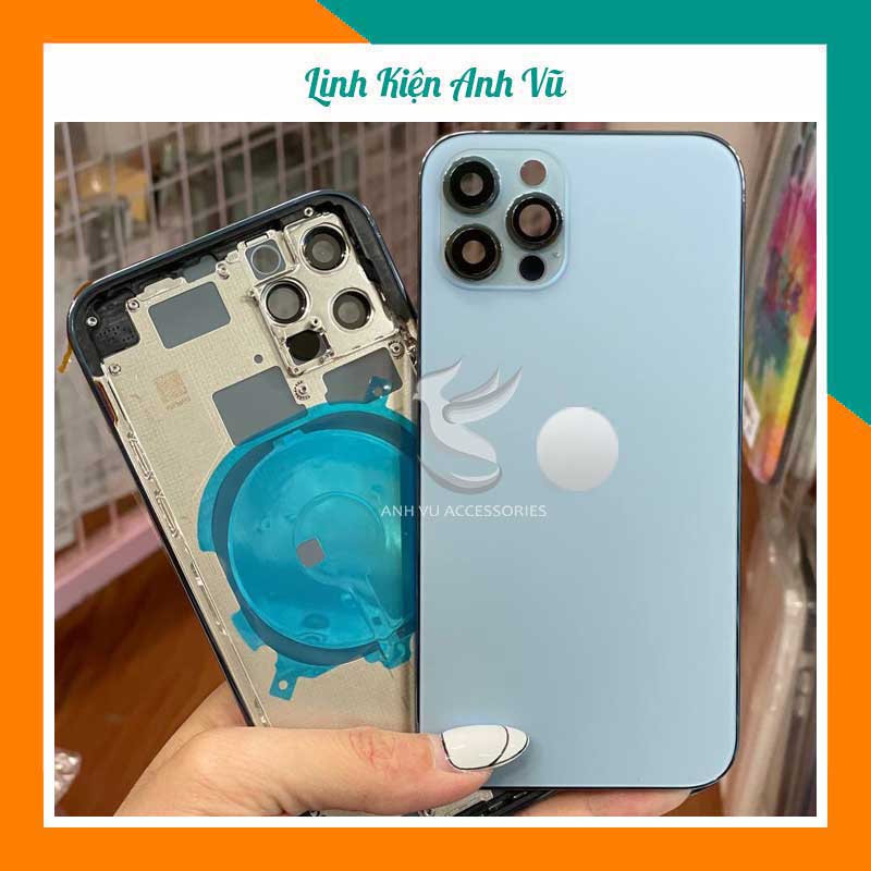 Vỏ độ 11Pro lên 13Pro màu SIERRA BLUE Tặng kèm Bộ nút và Khay sim