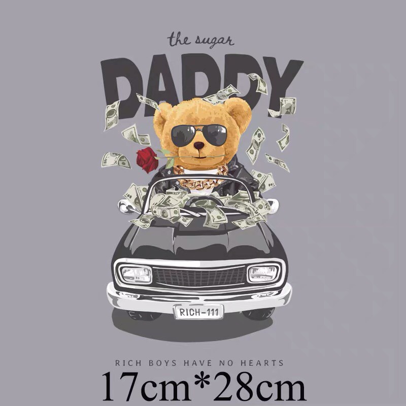 Hình ủi , hình ép nhiệt - Mẫu Gấu nhiều loại