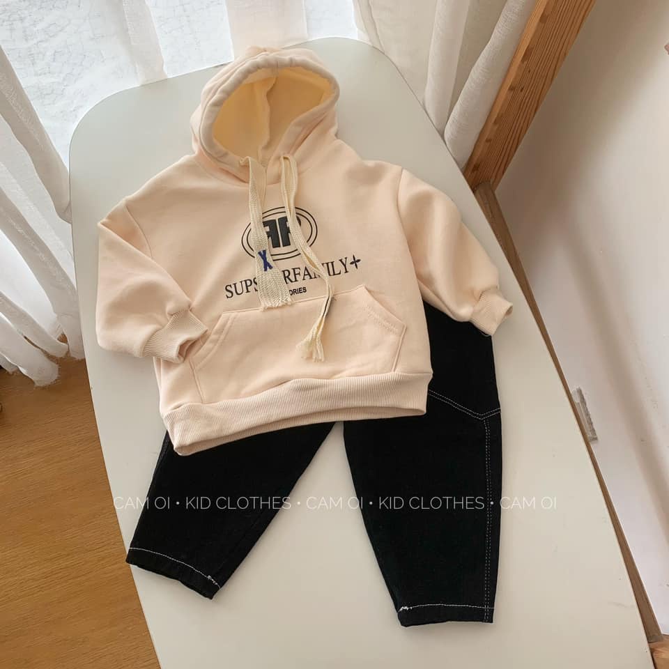 ÁO HOODIE CHẤT NỈ LÓT NHUNG MỊN THU ĐÔNG 2022