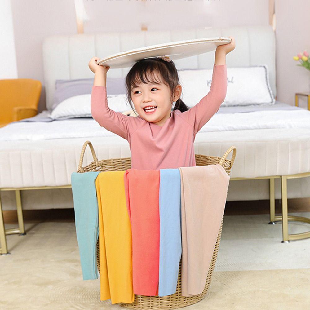 HARRIETT Bộ Đồ Lót Giữ Nhiệt Màu Sắc Đơn Giản Cho Bé