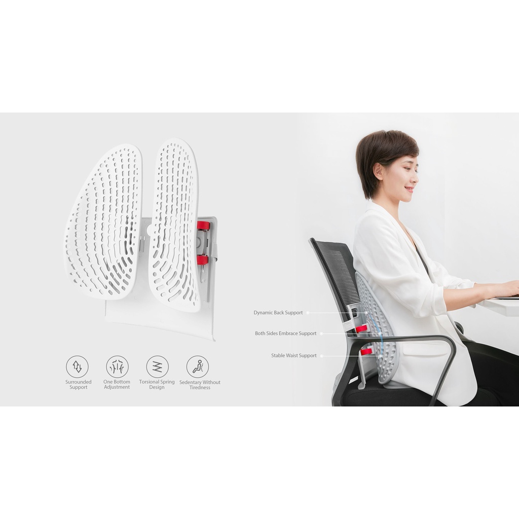 🔥 Tựa lưng công thái học Xiaomi Leband, tựa lưng năng động, thoáng khí và thoải mái, tránh đau cột sống