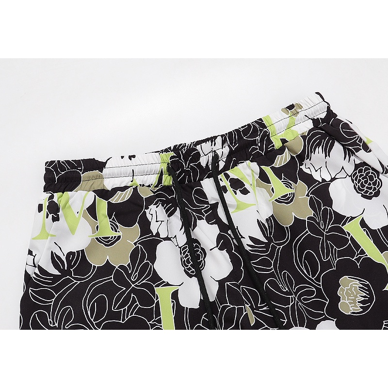 Quần Short Lưng Thun In Họa Tiết Hoa Nhỏ Thời Trang Đường Phố Unisex