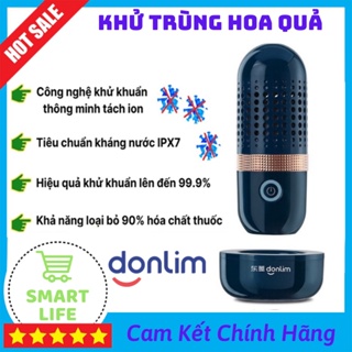 Máy Tiệt Trùng Hoa Quả Donlim Máy Khử Trùng Rau Củ Không Dây Loại Bỏ Độc Tố Diệt Vi Khuẩn Hiệu Quả