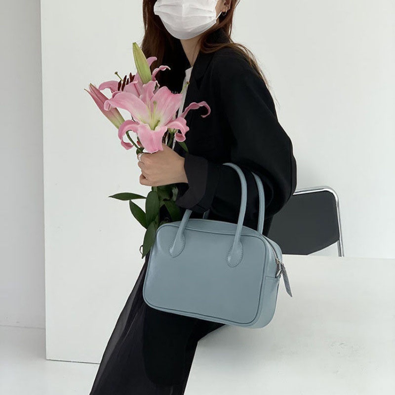 Túi Đeo Chéo Bằng Da Bóng Phong Cách Hàn Quốc Thời Trang Cho Nữ