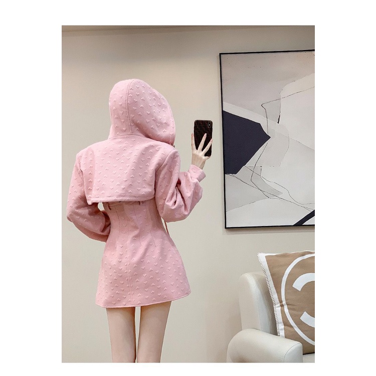 Mới Set Áo Hoodie Và Chân Váy Thời Trang Thu Đông Hàn Quốc 2022 Cho Nữ