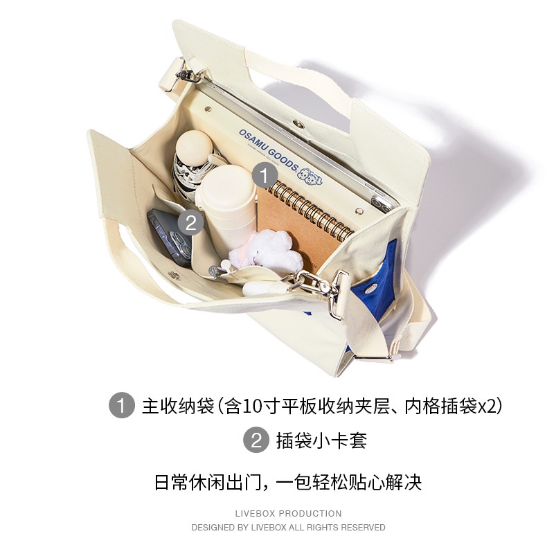 💗100% hàng sẵn sàng💗Túi xách nữ Túi Xách Vải canvas Phong Cách Nhật Bản Thời Trang Cho Nữ Túi Tot Túi học sinh nghiêng