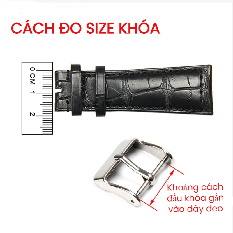 Đầu khóa cài truyền thống cho đồng hồ OMG , LONGINES , Size 16/18mm