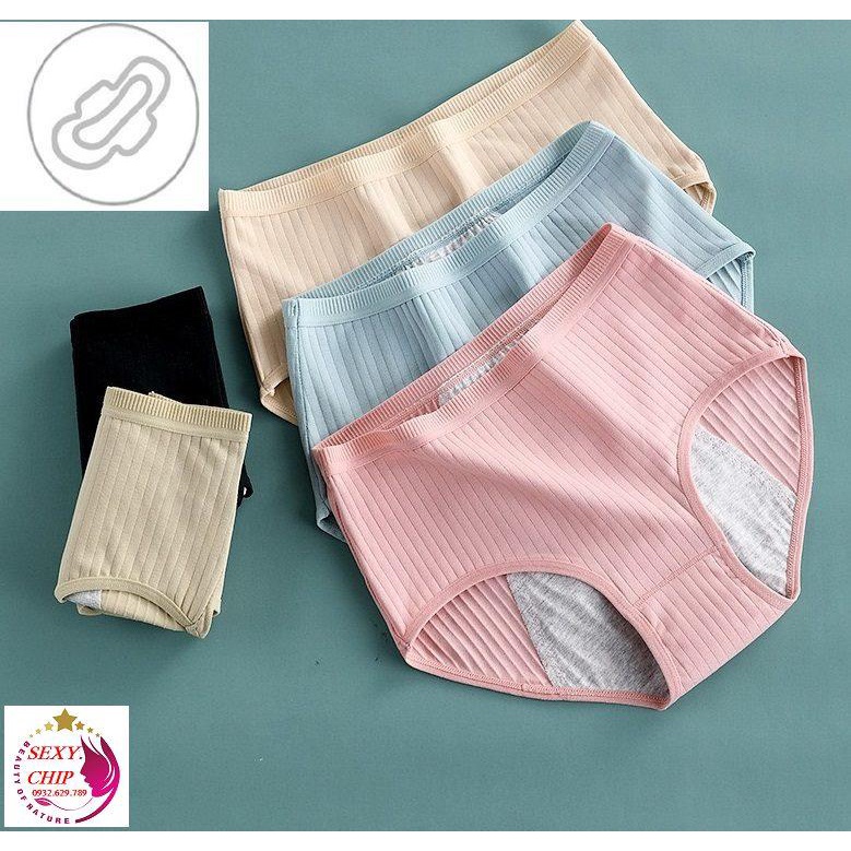 Quần Lót Chống Tràn Nguyệt San Cotton Cạp Cao Thoáng Khí Mang Lại Cảm Giác Thoải Mái Cho Ngày Đèn Đỏ (WL95)