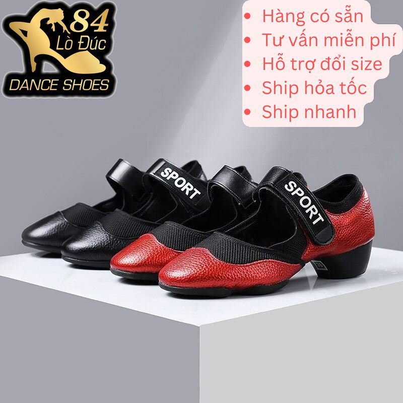 Giày Tập Khiêu Vũ Dance Sport thương hiệu KDance mã sản phẩm 193 Chất Liệu Da - 193Kd