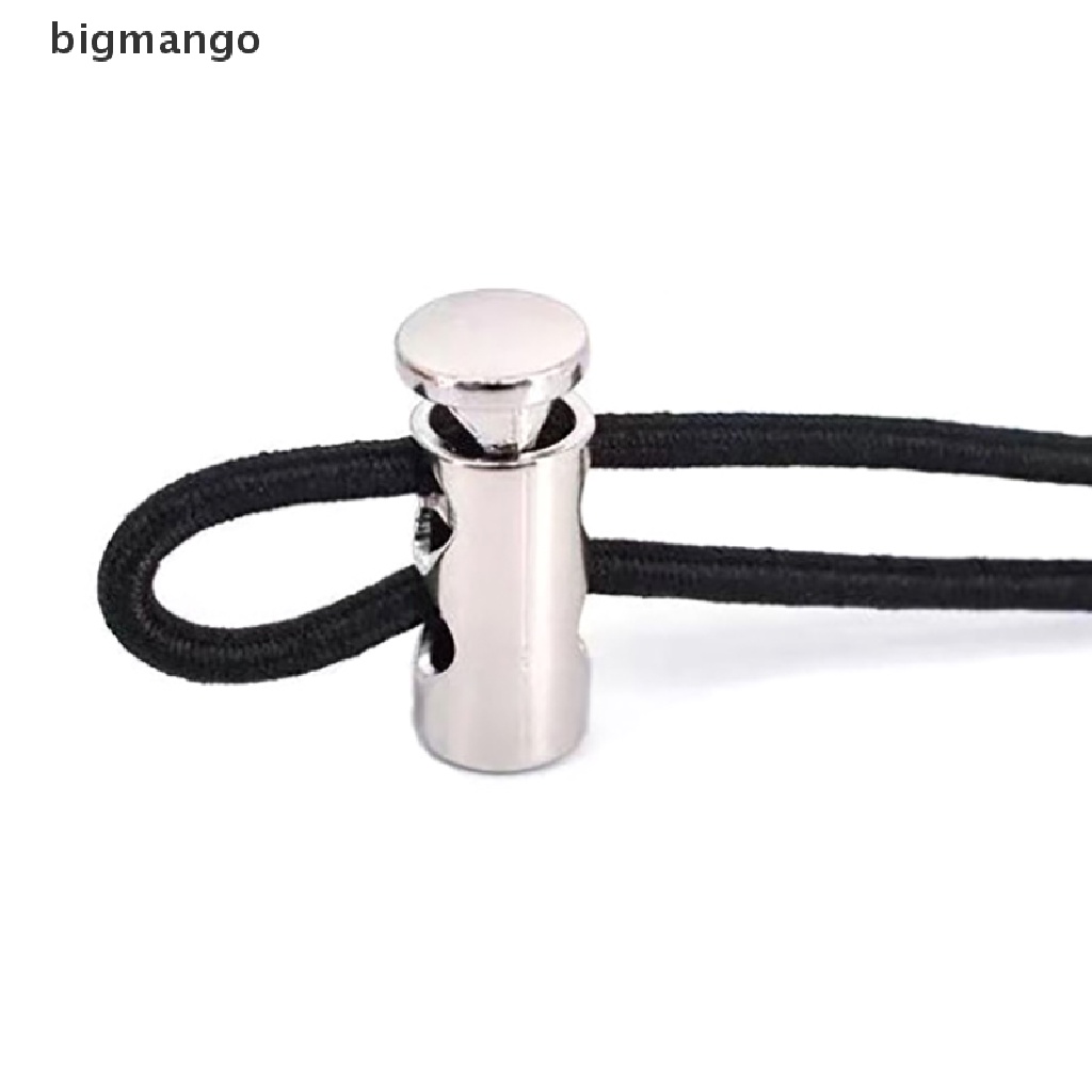 Bigmango Set 10 Lò Xo Khóa Dây Rút Hai Lỗ Bằng Kim Loại Màu Đen Chặn WED