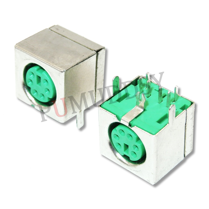 Set 10 Ổ Cắm Kết Nối Máy Chơi Game PS2 6P 6pin Màu Xanh Lá / Đen