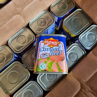 Thịt bò đóng hộp Highway Corned Beef 340g Mỹ.