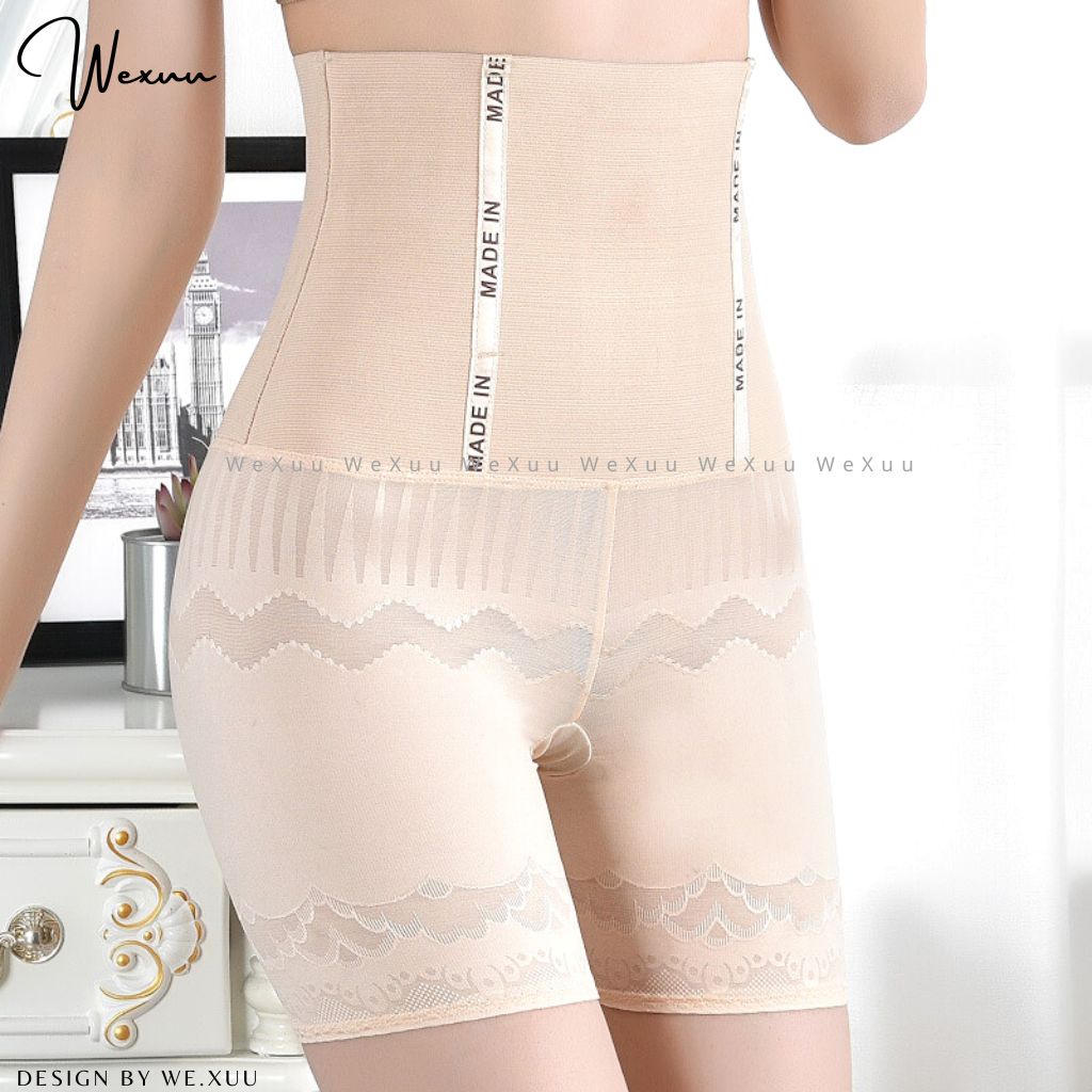 Quần gen bụng cạp cao đàn hồi có 4 nẹp định hình chống cuộn, ống quần vải su lụa mềm mát - WEXUU GB23
