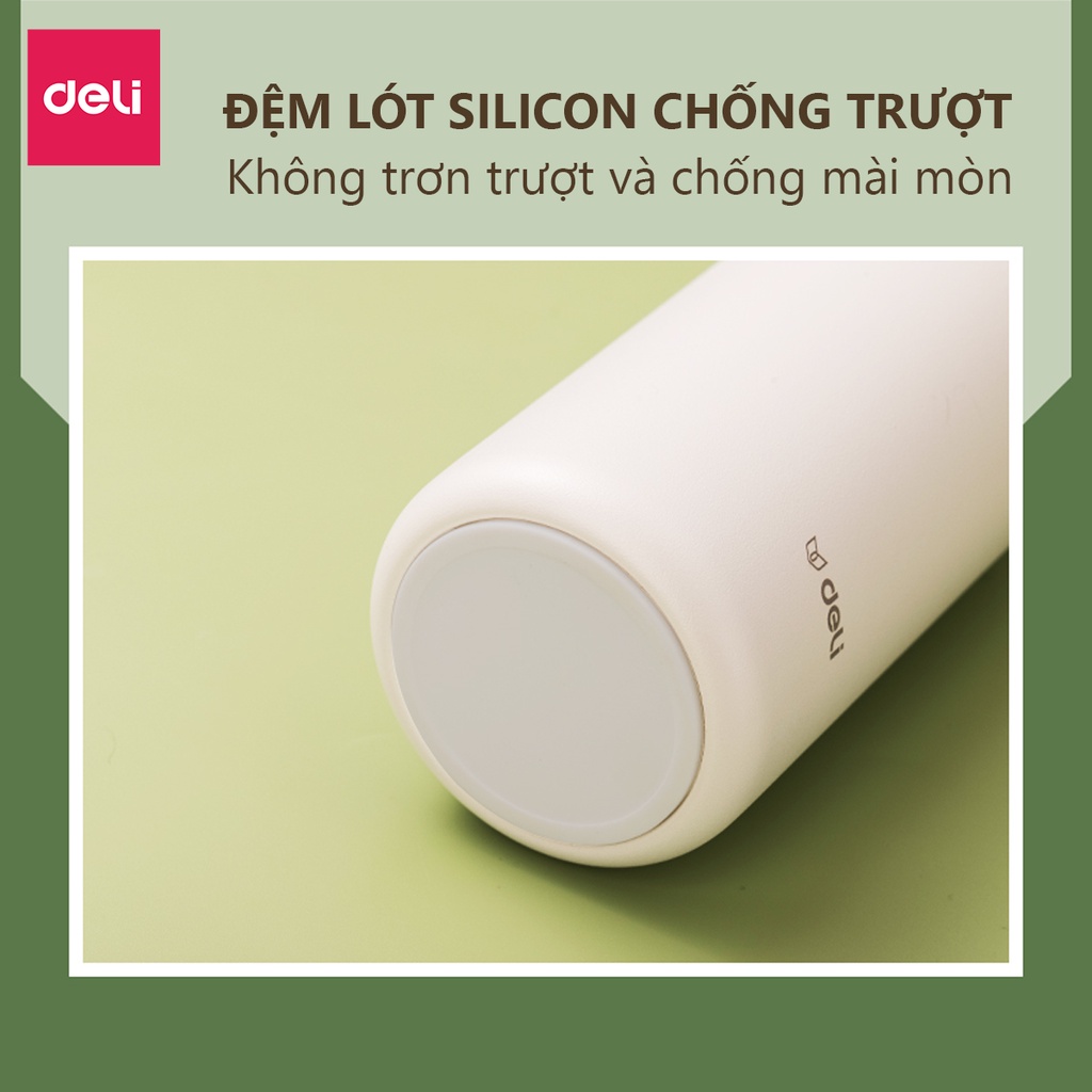 Bình Giữ Nhiệt Nóng Lạnh Vusign Inox 316 350ml Cao Cấp Cách Nhiệt Deli - Phù Hợp Đi Học Du Lịch Thể Thao Gym Yoga LL606
