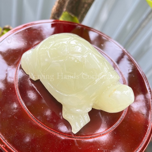 Rùa Phong Thuỷ | Kim Quy Đá Ngọc Xanh | Tượng Rùa May Mắn | Size Nhỏ Để Bàn 9cm