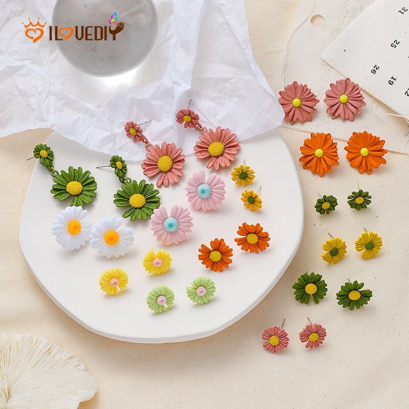 [Hot] [Bông Tai Hình Hoa Cúc Nhỏ Phong Cách Hàn Quốc Cho Nữ] [Bông Tai Đinh Tán Đáng Yêu]