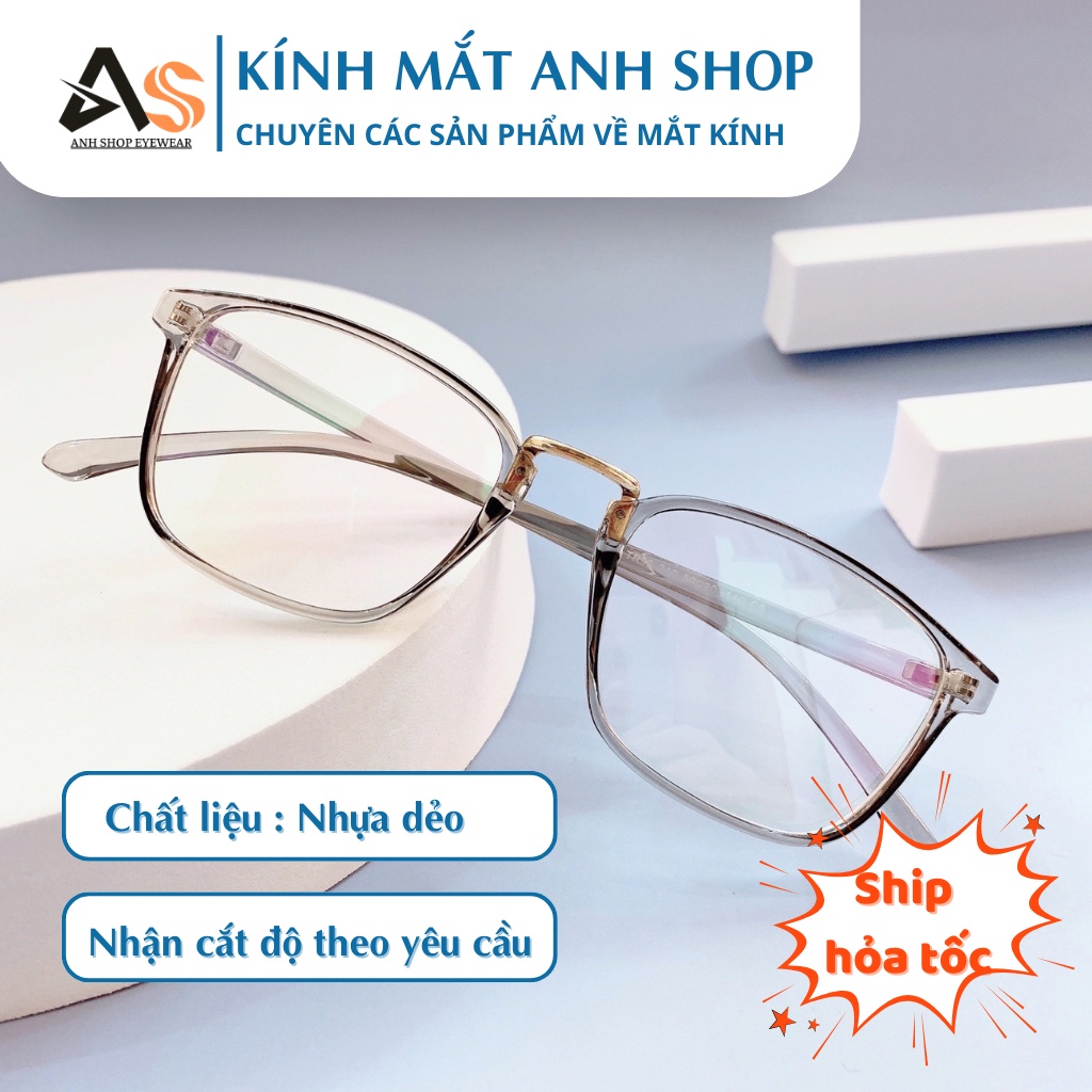 Gọng kính vuông thời trang chất liệu nhựa dẻo 210