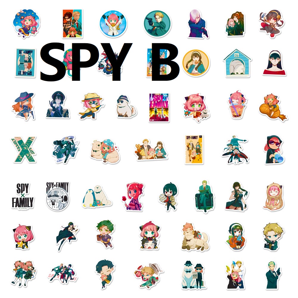 Set 50 Tờ Giấy Ghi Chú Nhật Ký/Nhật Ký In Hình Anime SPYxFAMILY Dễ Thương Làm Quà Tặng Sinh Nhật Cho Loid Forger Anya Forger Yor Forger