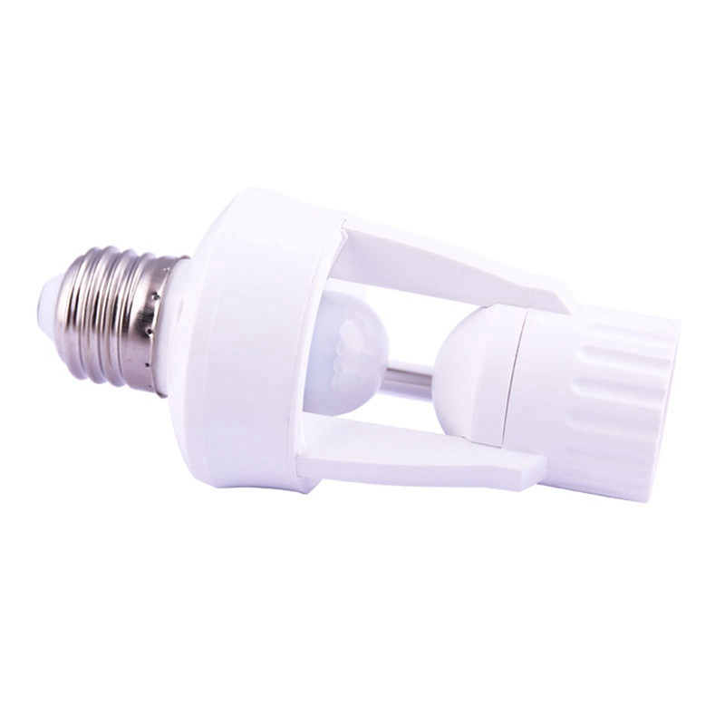 Đèn LED E27 220V Cảm Biến Chuyển Động Hồng Ngoại Có Giá Đỡ E27