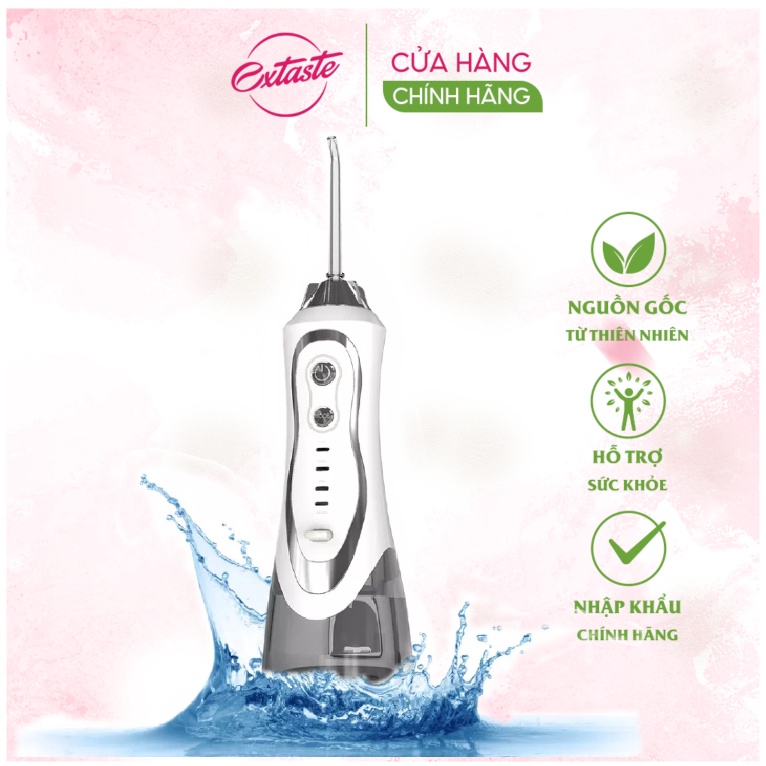 Máy tăm nước cầm tay healthy care extaste electronics water flosser giúp sạch mảng bám, trắng răng, cần thiết cho mọi gi