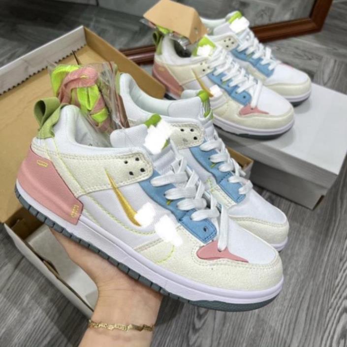Giày Nike SB Dunk Low Disrupt 2 ‘Pale Ivory Black’ DH888Trắng hồng, 𝗝𝗼𝗿𝗱𝗮𝗻 1 𝗦𝗕 𝗗𝘂𝗻𝗸 𝗟𝗼𝘄 𝗗𝗶𝘀𝗿𝘂𝗽𝘁 𝟮 𝗚𝗥𝗘𝗘𝗡 𝗫𝗮𝗻𝗵 𝗟𝗮́