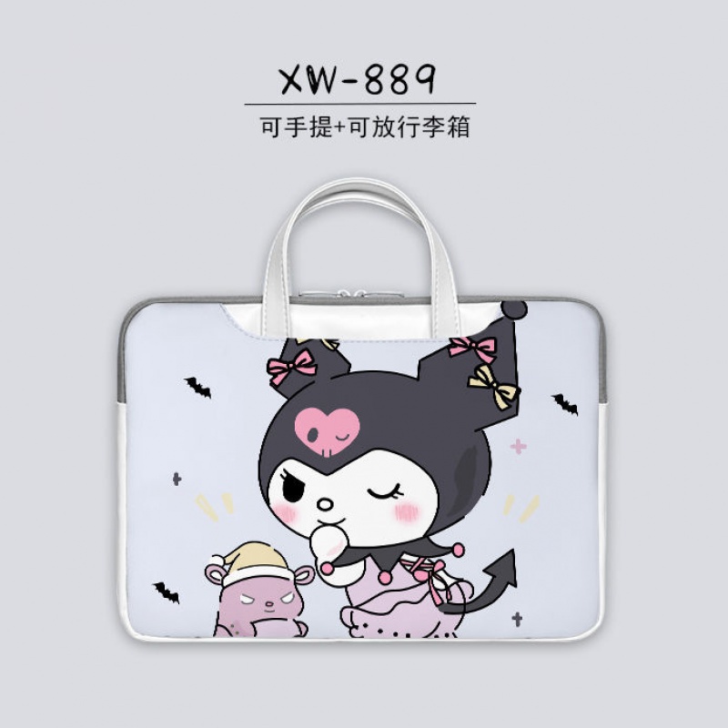 Túi Đựng Bảo Vệ Laptop Notebook 17-inch Họa Tiết Kuromi Hoạt Hình Dễ Thương