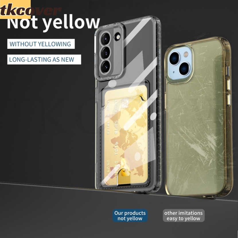 Ốp Điện Thoại Silicone Mềm Trong Suốt Có Ngăn Đựng Thẻ Cho Realme 8i 9i C30 C35 Q3S Q3T 9 Pro + Q5 V25 Narzo 50 Pro 50A 50i Prime Giá Đỡ