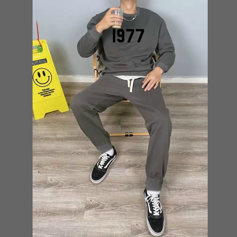 Áo Sweater Loyalboutique Nam Nữ Form Rộng Chất Cotton Nỉ Ngoại Hàng Xuất Cao Cấp Trơn Cổ Tròn Dài Tay