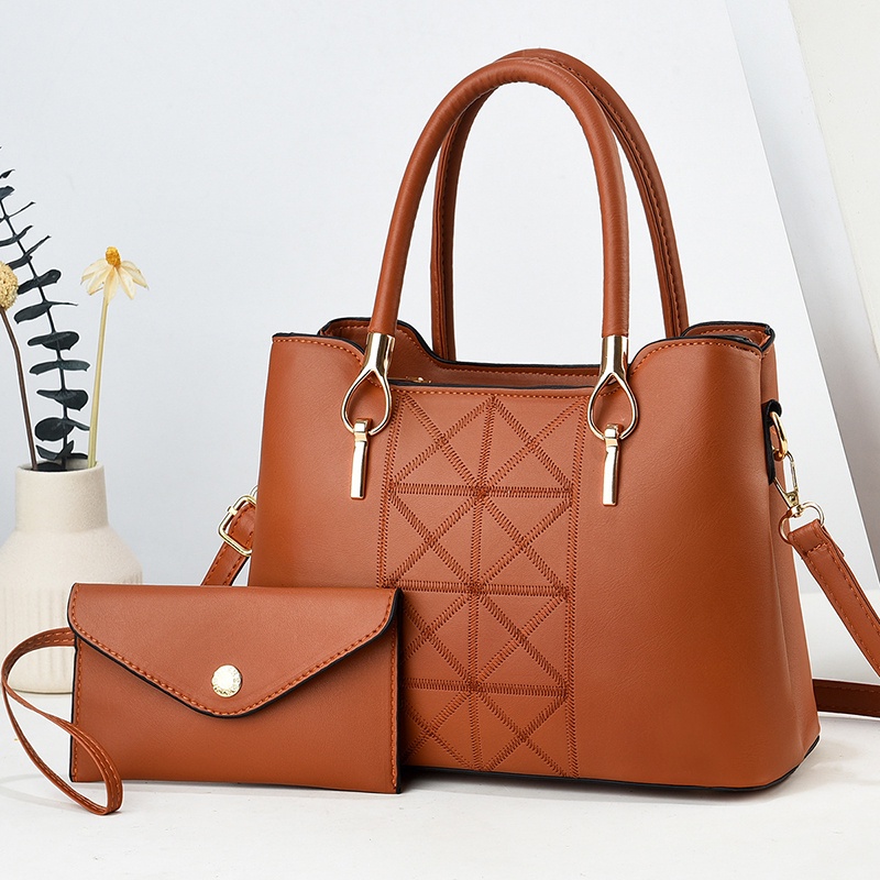 Túi Đeo Chéo Màu Trơn Phong Cách Hàn Quốc Cho Nữ