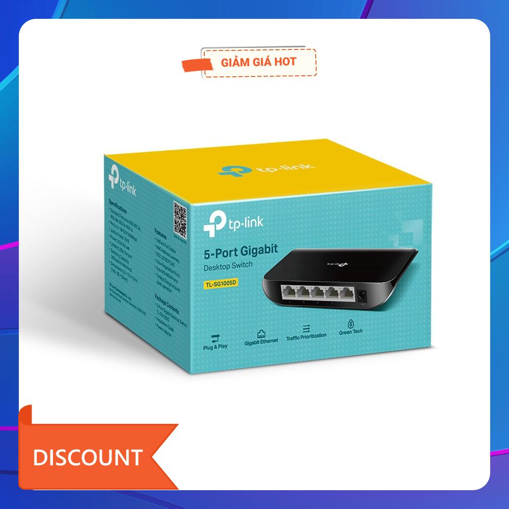 Thiết bị chia mạng TP-Link TL-SG1005D 5 Cổng, tốc độ 10/100/1000Mbs
