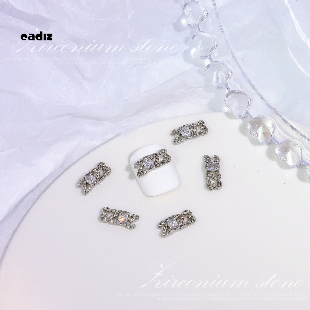 Hộp Hạt Kim Cương Giả Hình Số 2023 Mini Trang Trí Móng Tay Dễ Dàng Mang Theo Manicurist 2023