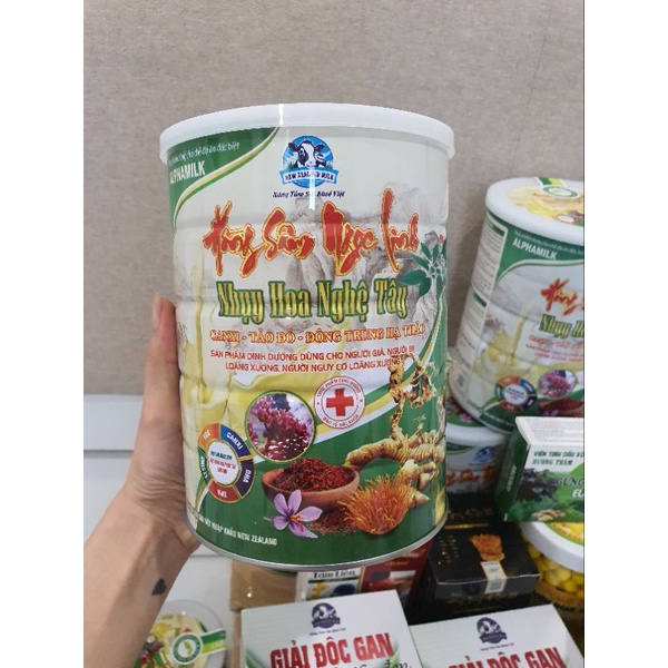 Sữa Hồng Sâm Ngọc Linh nhụy hoa nghệ tây dành cho người cao tuổi