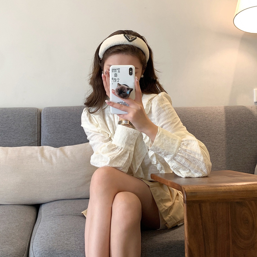 Băng Đô Cài Tóc Lông Nhung Thời Trang Thu Đông 2022 Dành Cho Nữ