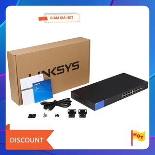 Thiết bị chia mạng linksys lgs124 24 cổng gigabit