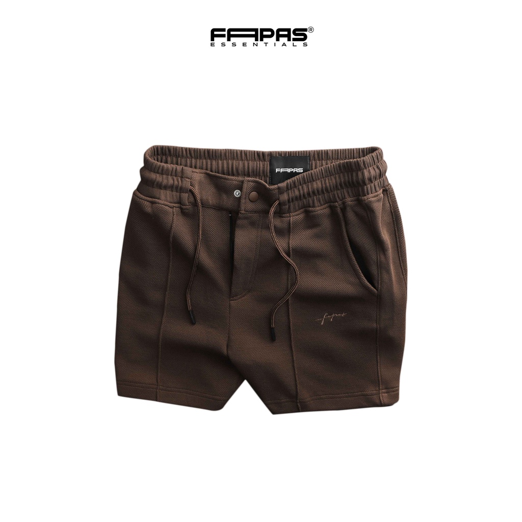 Quần Shorts Nam Lohan SS2 Thêu Logo Tinh Tế Chất Pique Phối Nỉ Mềm Co Giãn Phong Cách Năng Động Form Thoải Mái - FAPAS