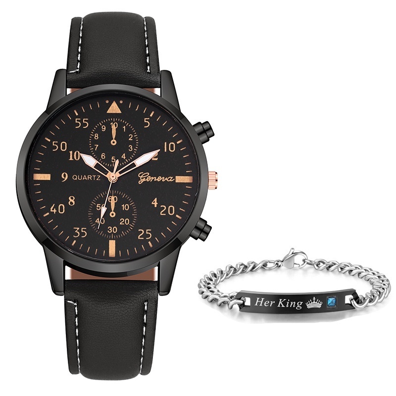 Đồng Hồ Quartz Geneva Dây Da