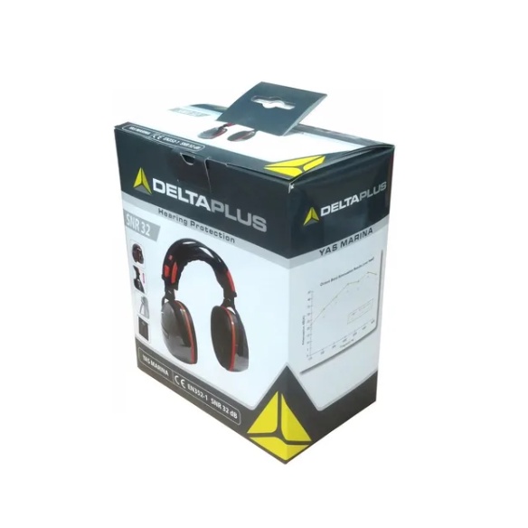 Chụp tai chống ồn Deltaplus Yas Marina thiết kế gấp gon thông minh, chống ồn 32db, điều chỉnh được độ cao - chính hãng