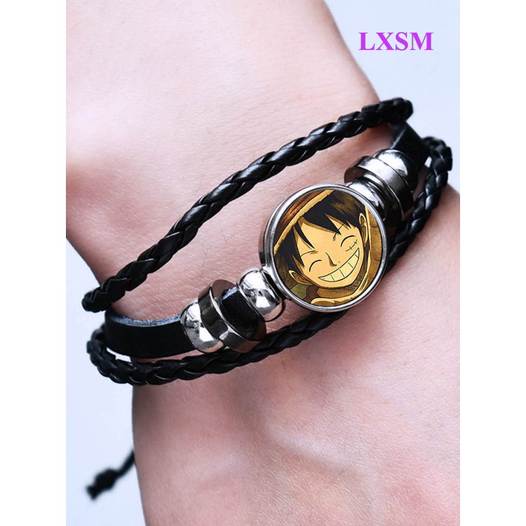 Lxsm Vòng Cổ Choker Chuỗi Xích Hoạt Hình One Piece Luffy Ace Quà Tặng Quyến Rũ Dành Cho Nam