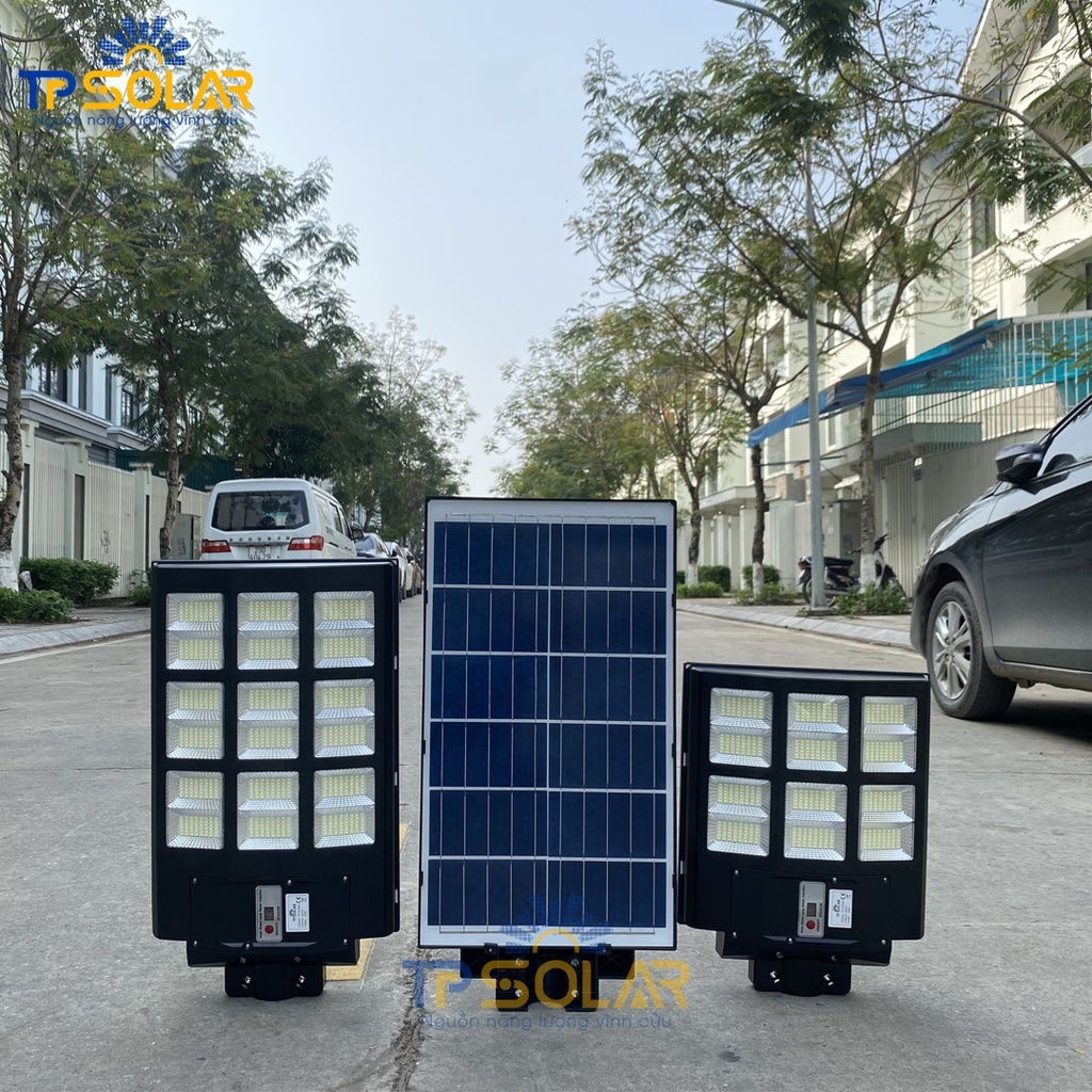 Đèn Đường Liền Thể 3 Mặt Năng Lượng Mặt Trời TPSolar TP-D450N Công Suất 450W Chống Nước IP65, Độ Bền Cao