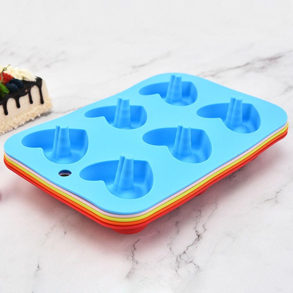 ESPO Khuôn Làm Bánh Donut 6 Ngăn Hình Trái Tim