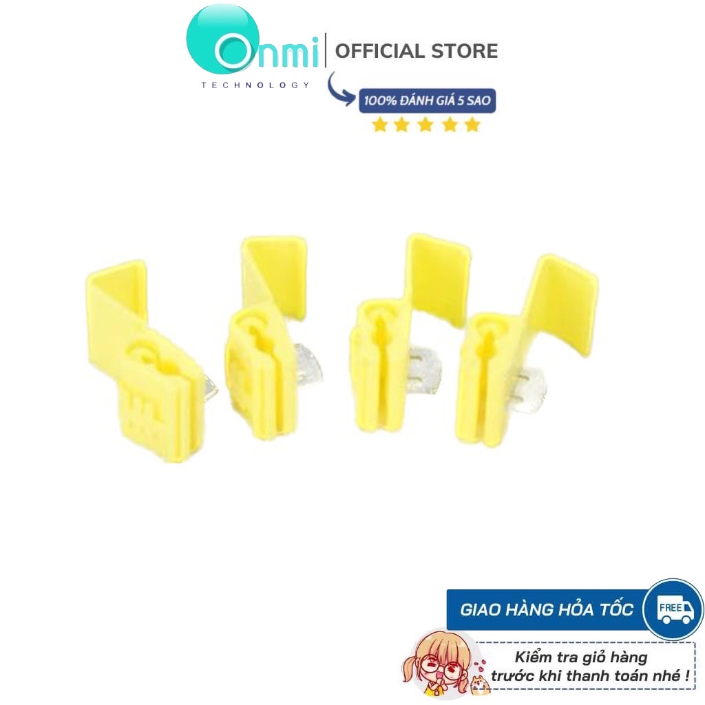 Bộ 10 cút nối dây điện nhanh 0.75 - 2.5mm2 Mầu Vàng tiện lợi chữ T không cần dùng kìm điện