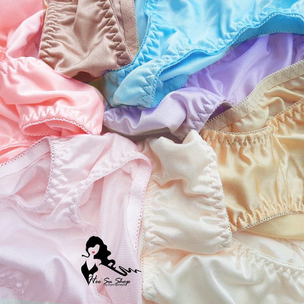 Quần lót thun lạnh lụa bóng trơn Angel mã sản phẩm 115 size vòng 3 dưới 96cm