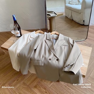 Áo blazer cổ vest Boiling 0145 CHERRY COCO