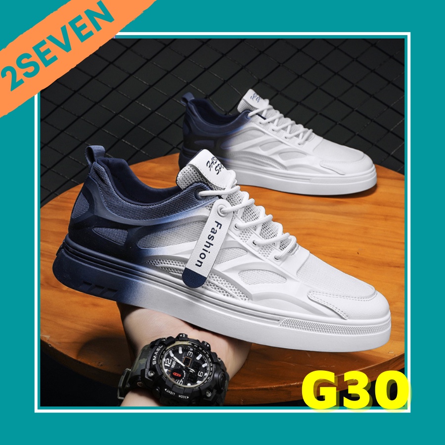 Giày thể thao nam sneaker phối màu thời trang, cổ thấp siêu nhẹ, thoáng khí Hàn Quốc - 2SEVEN - G30